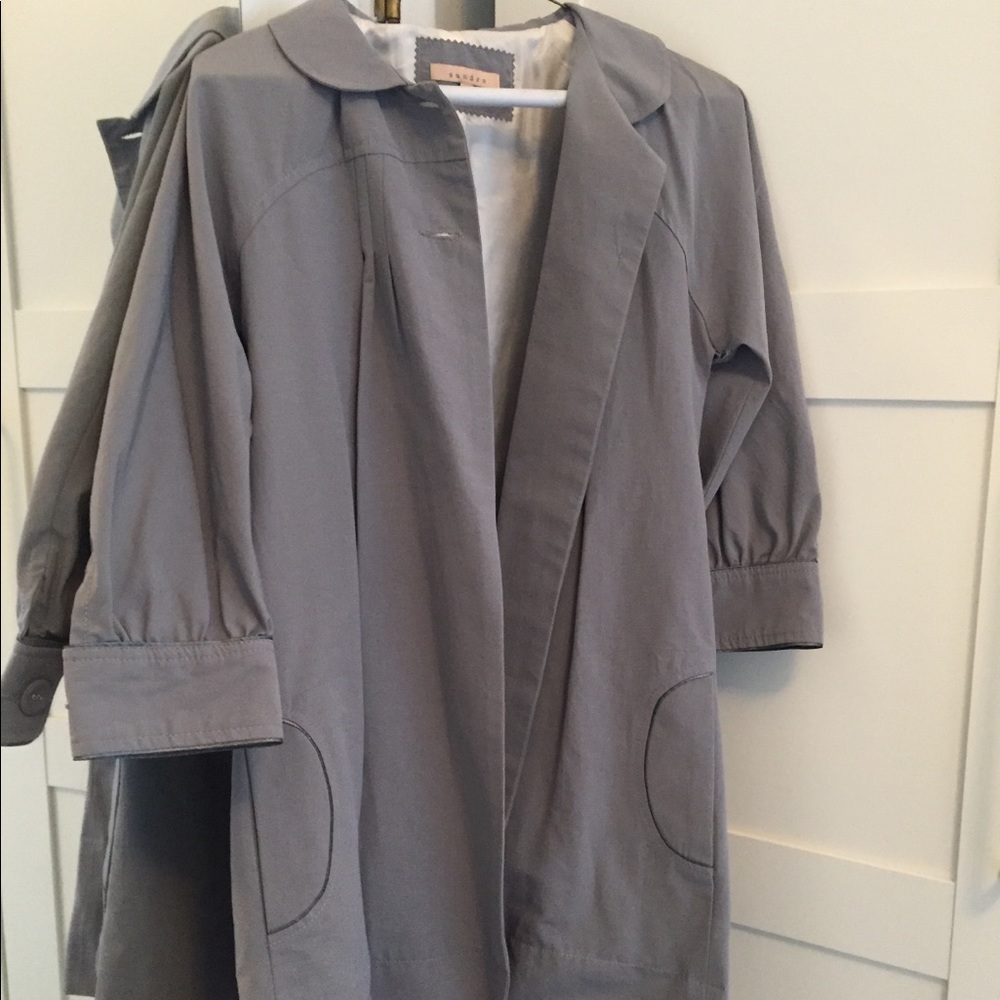 Sandro Long Coat sz 36 US sz Xs